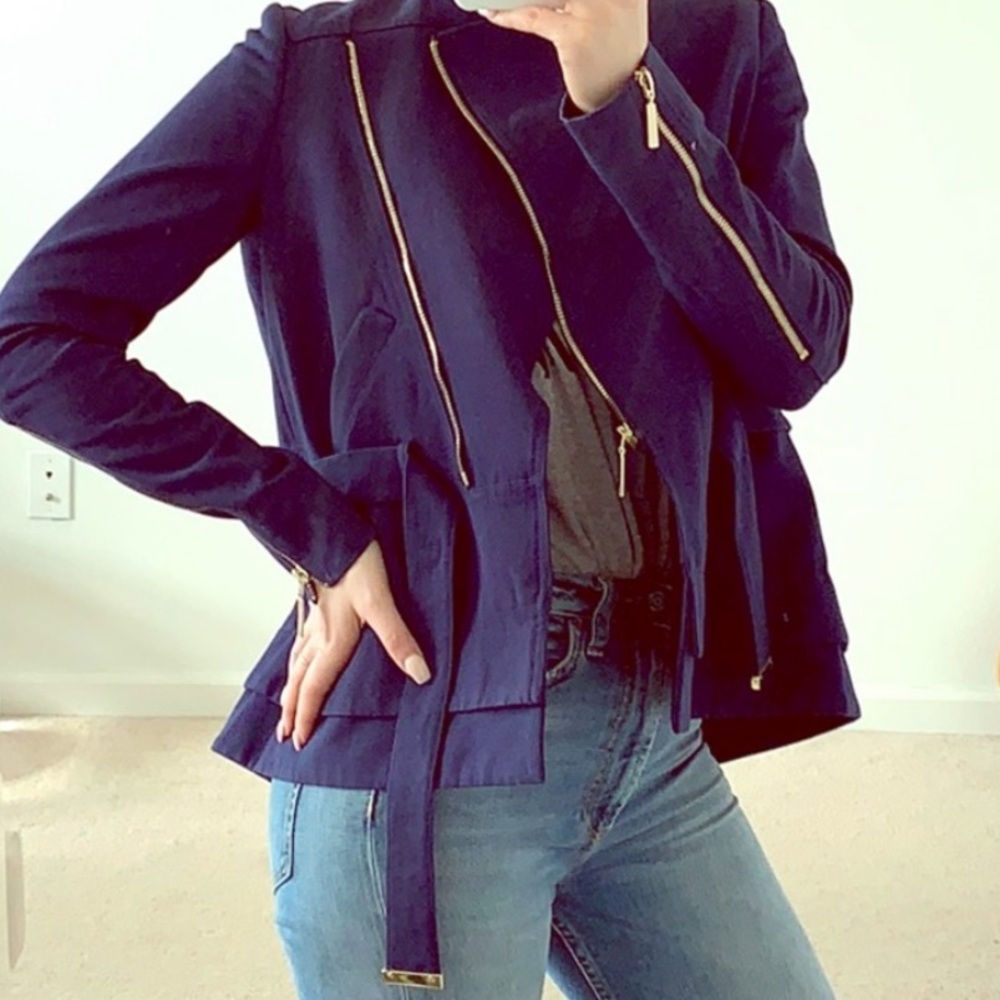 Bird by Juicy Couture Cotton Asymmetrical Jacket